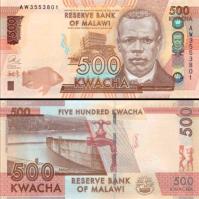 *500 Kwacha Malawi 2014-2021, P66 UNC - Kliknutím na obrázok zatvorte -